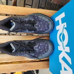 HOKA Black and Gray Running Shoes
